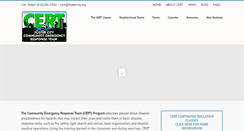 Desktop Screenshot of fostercitycert.org